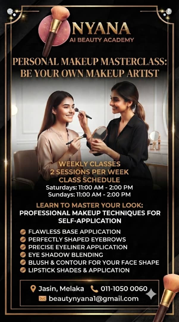 Personal Makeup Masterclass at Nyana AI Beauty Academy